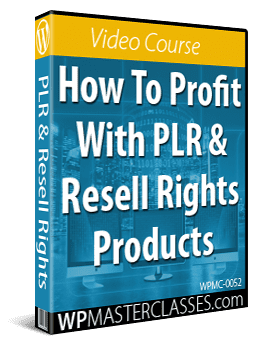 How To Profit With PLR & Resell Rights Productsg